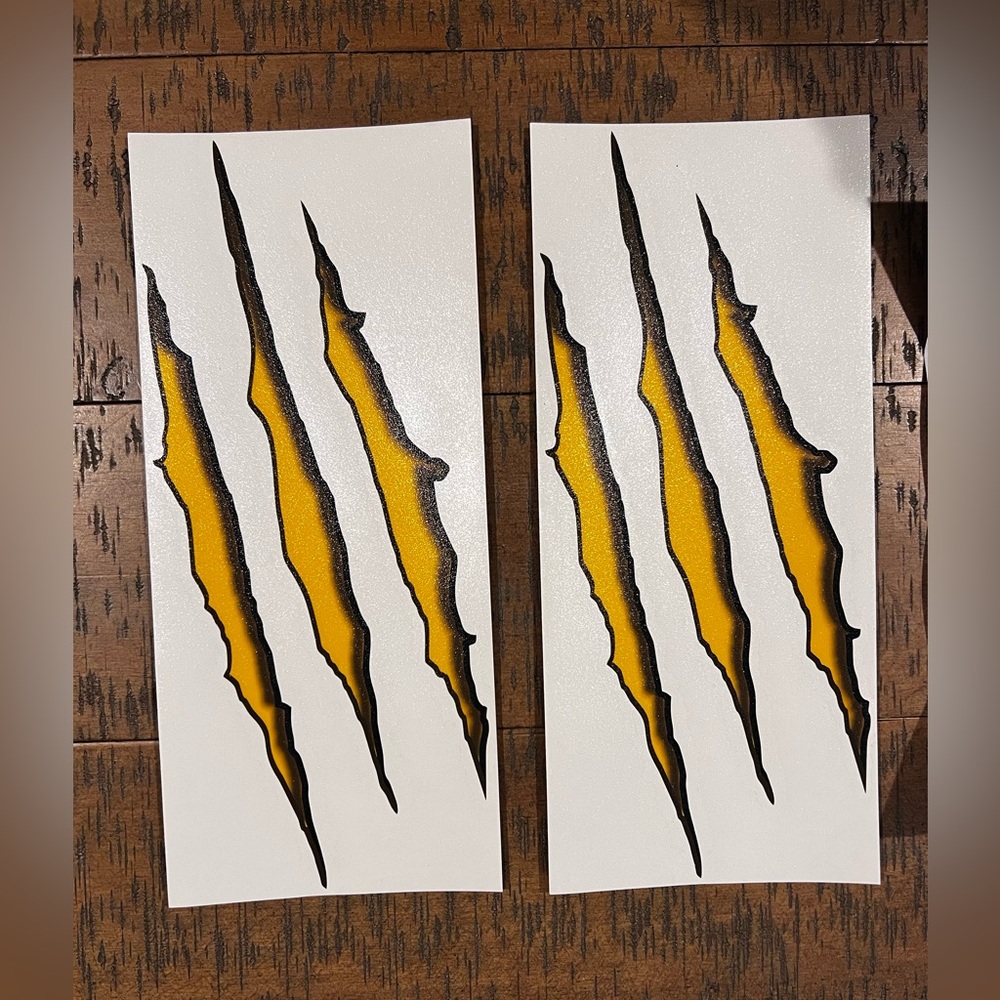 Tear Into the Streets with These Premium Claw Mark Decals!